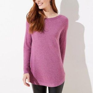 LOFT NWT Kint Shirttail Tunic Sweater - Sz L
